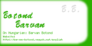botond barvan business card